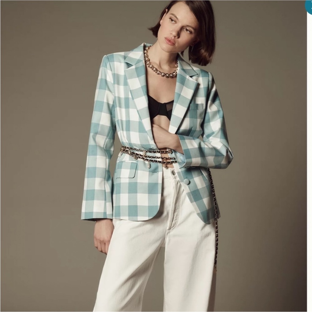 NWT Anthropologie Maeve gingham blazer❤️❤️❤️❤️